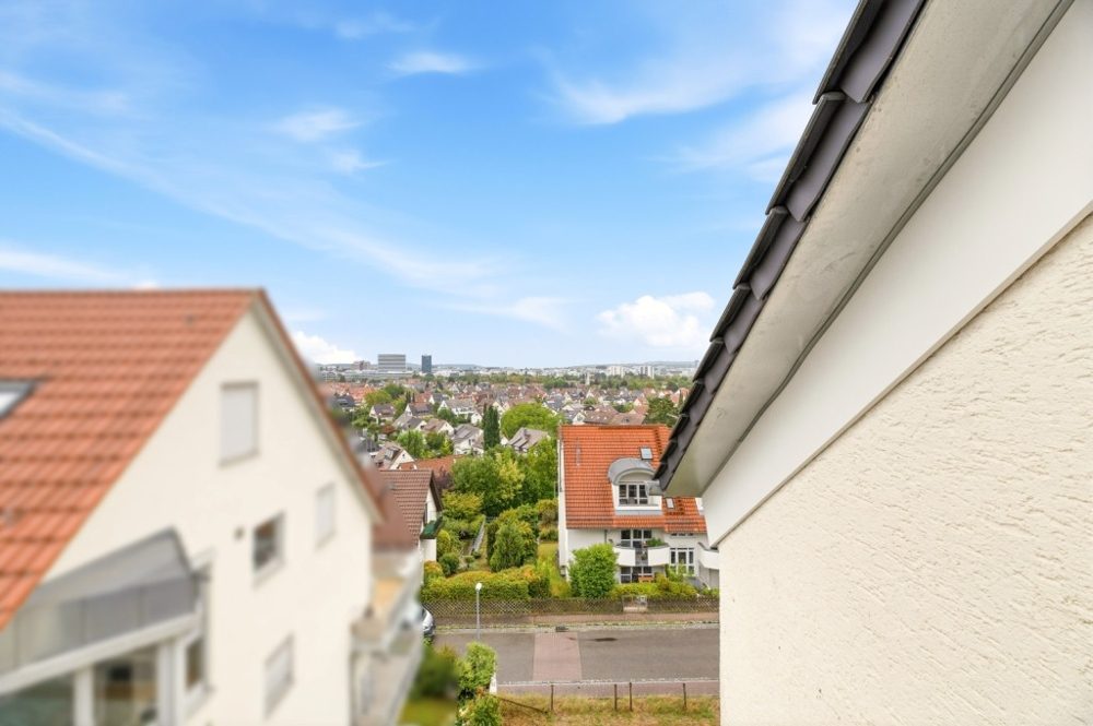 Blick vom Balkon